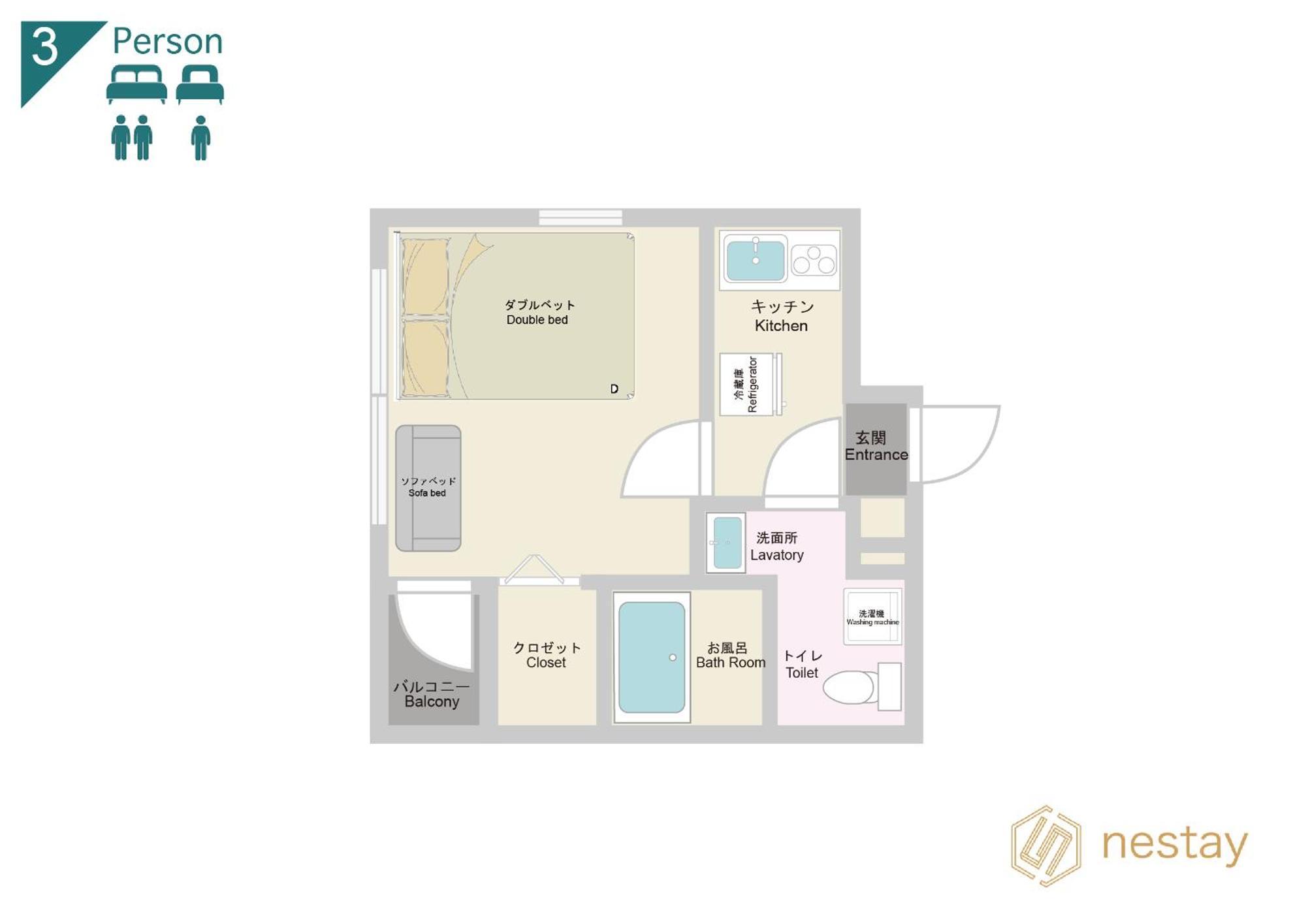 Nestay Ryogoku Apartemen Tokyo